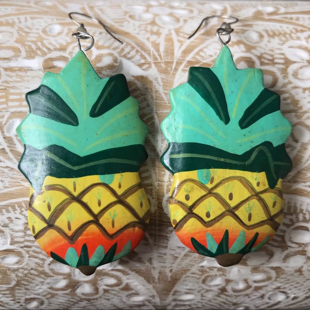 Pineapple earrings